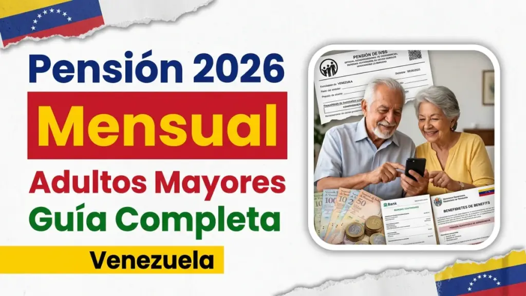 Pensión mensual para adultos mayores en Venezuela 2026
