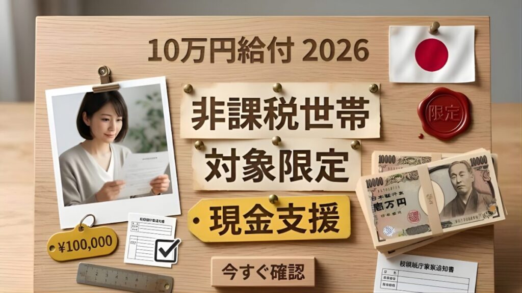 日本政府が2026年に10万円支給決定｜